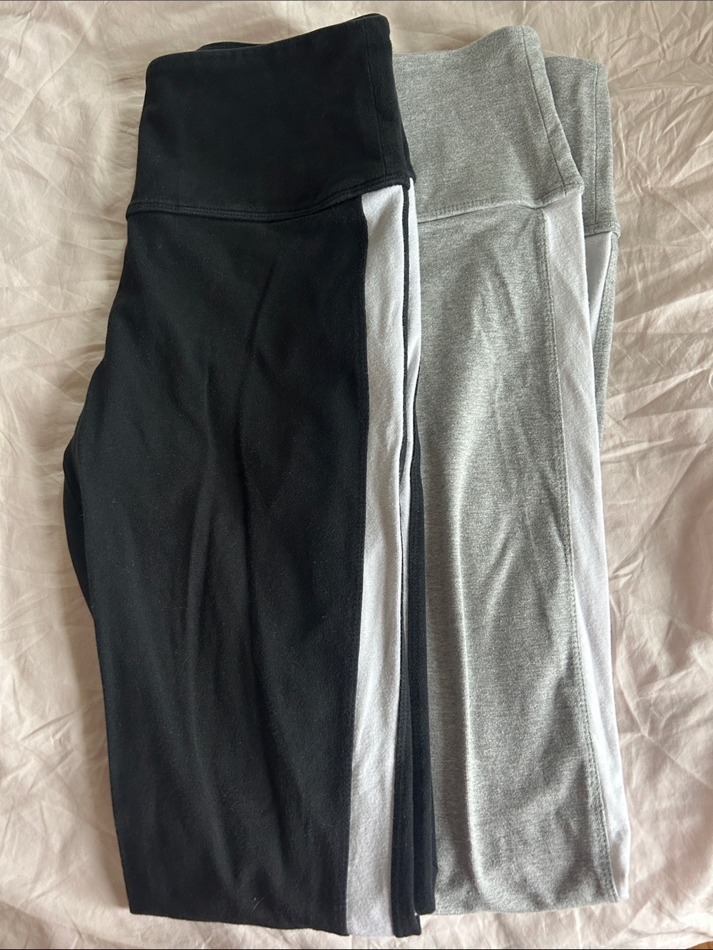 Victoria’s Secret Pink High-Waist Leggings - Black & Gray